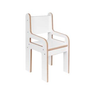 Ergonomischer Holz Kinder Schreibtischstuhl Weiß