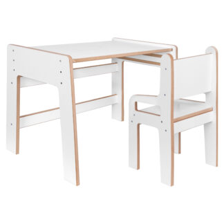 Zertifiziertes Holz Kindertisch mit Stühlen Set für Kinderzimmer Holzschreibtisch für Kinder