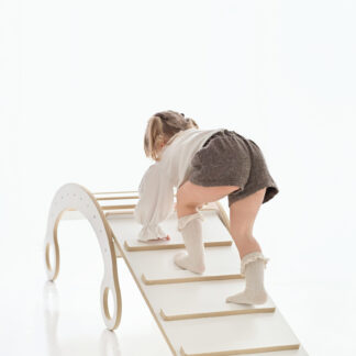 Montessori Wippe M aus Holz – CE-zertifiziert, mit Leiter & Rutsche, kostenloser Versand