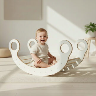 Montessori Wippe XL aus Holz – CE-zertifiziert, stabil, kostenloser Versand